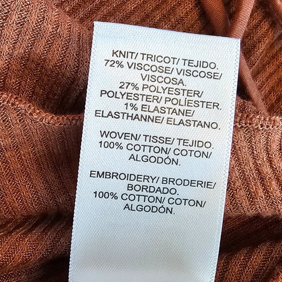 Lucky Brand NWT XL Tank Camisole Cotton Coral - Picture 7 of 10